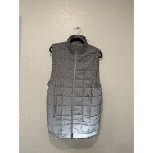 Free People Gray Quilted Vest